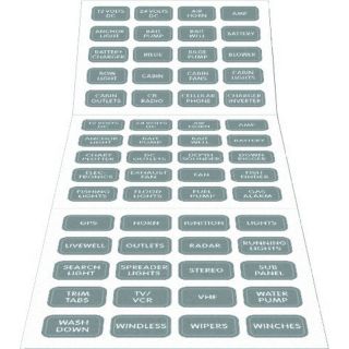 JEU DE 60 ETIQUETTES GRISES 9,53x15,88MM