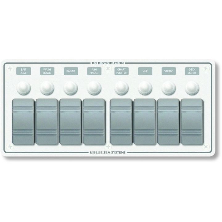 TABLEAU A DISJONCT. BLANC HORIZONTAL 8 POSITIONS