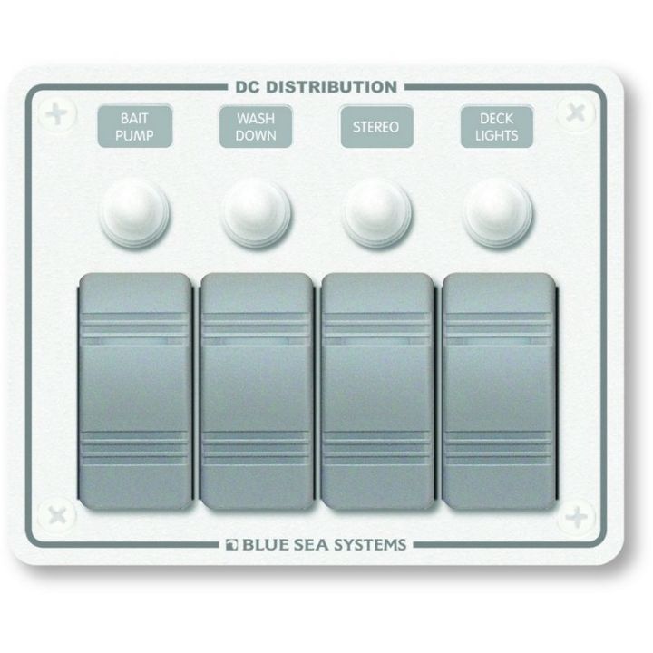 TABLEAU A DISJONCT. BLANC HORIZONTAL 4 POSITIONS