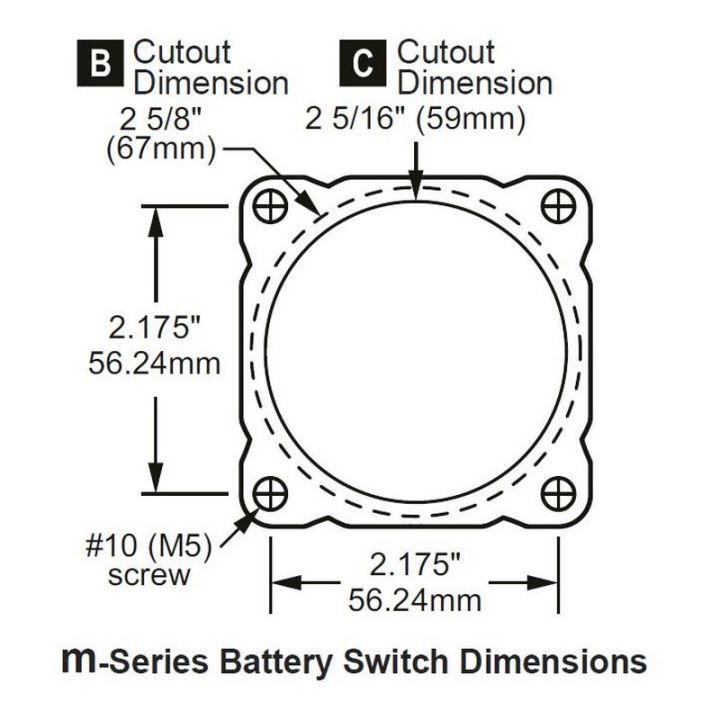 COUPE BATTERIE SERIE M 4 POSITIONS BULK