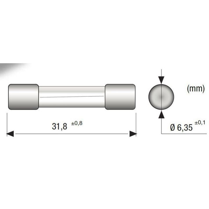 10 FUSIBLES VERRE 6X32MM - 3A