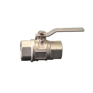 VANNE 1/4 LAITON POIGNEE INOX FF 1.1/4''