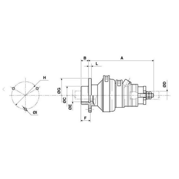 PRESSE ETOUPE FLOTTANT Ø ARBRE 30MM