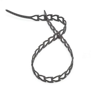 12 COLLIERS AVEC ANNEAU DE MONTAGE 4X300 MM NOIR