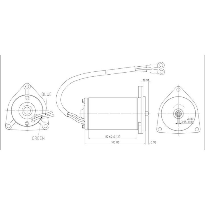 MOTEUR DE TRIM YAM. 3 VIS 2 FILS 50-90CH (92-02)
