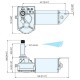 MOTEUR HEAVY DUTY 12V - REGLABLE 83-100-110-120° - ØARBRE 16MM 