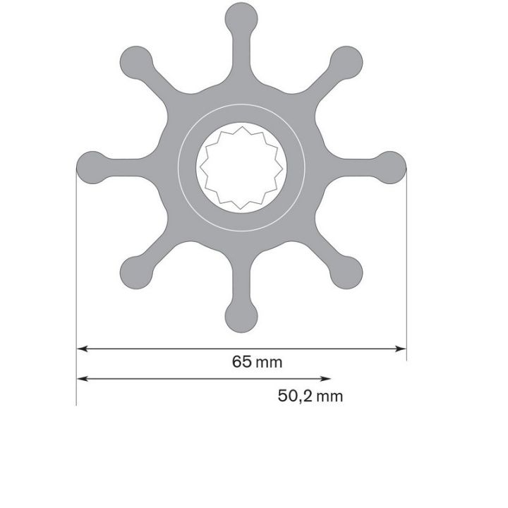 TURBINE 12 CANNELURES