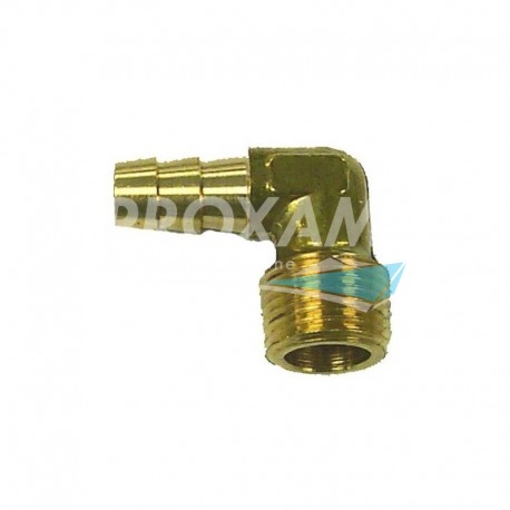 RACCORD COUDE CANNELE 3/8"Ø10MM