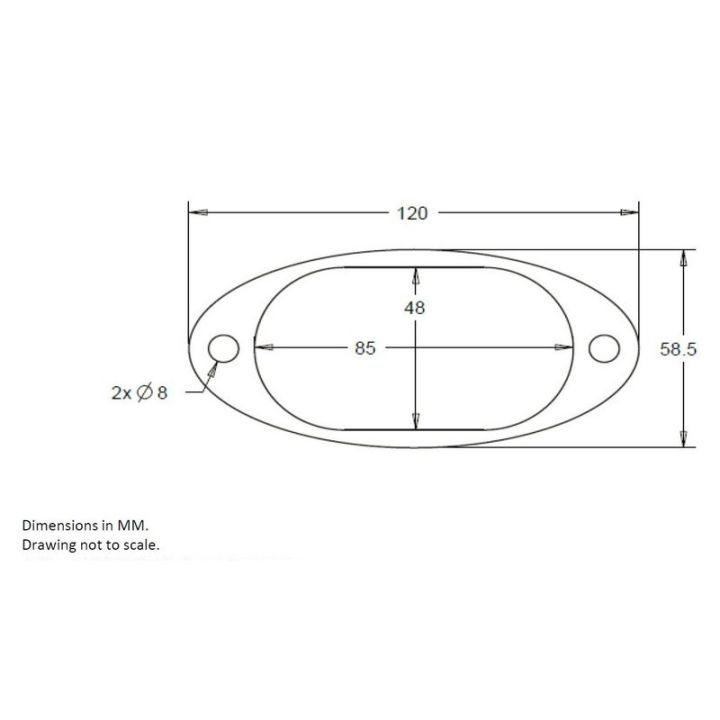 KLAXON ENCASTRABLE 12V - 57x92x89MM