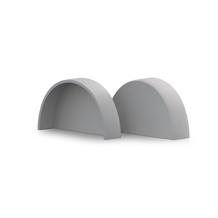 EMBOUT DE LISTON PVC POUR BUMPER 150 GRIS