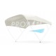 SUN TOP BIMINI SIXTY 4 ARC. 200x156x252CM BLANC