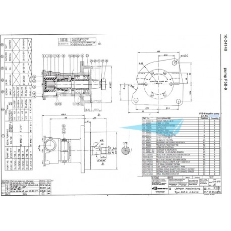 POMPE DE REFROIDISSEMENT JOHNSON TYPE F5B/9