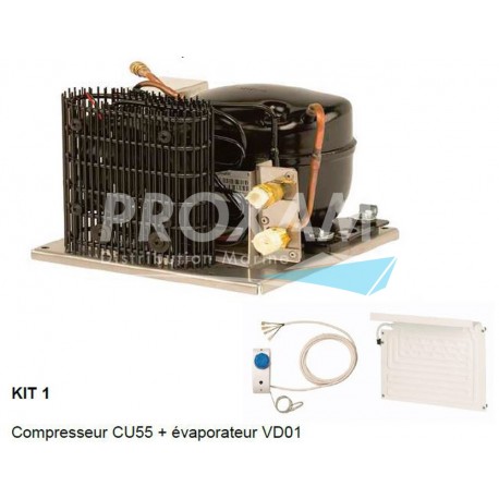 KIT COMPLET GROUPE FROID DOMETIC CU55+VD01