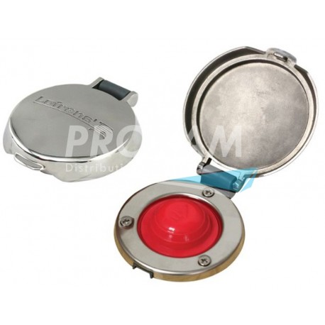 COMMANDE A PIED INOX/ROUGE 5A 12/24V