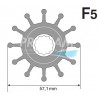 TURBINE JOHNSON F5 MOYEU 12 CANNELURES FILETEES 12 PALES