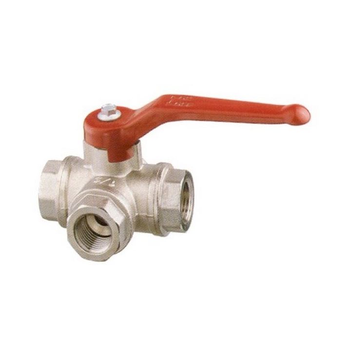 VANNE PASSAGE EN T LAITON CHROME 3/4''