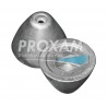 ANODE ZINC - OGIVE QUICK BTQ300 Ø70MM H49MM