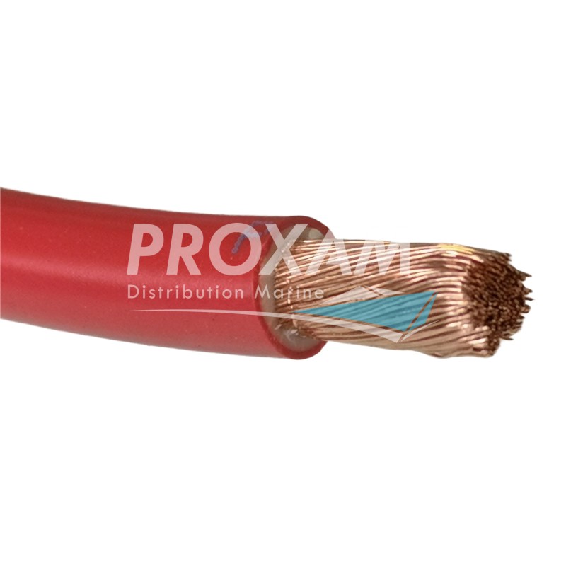 CABLE DE BATTERIE DOUBLE ISOLANT 70MM² 25M ROUGE - PROXAM