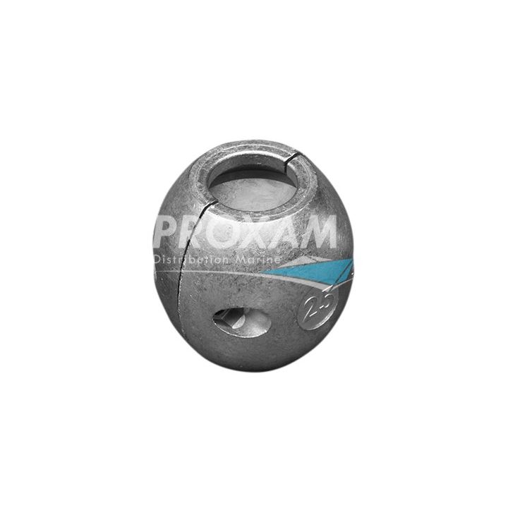 ANODE ZINC - NOIX D'ARBRE 1" Ø25,4MM 2 VIS