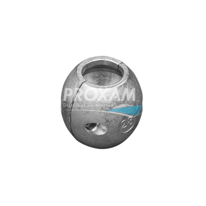 ANODE ZINC - NOIX D'ARBRE Ø28MM 2 VIS