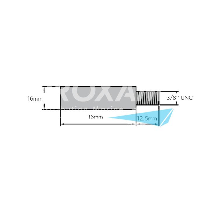ANODE ZINC - BOUGIE YANMAR Ø16MM