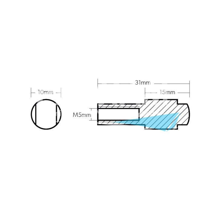 ANODE ALU - BLOC YAMAHA