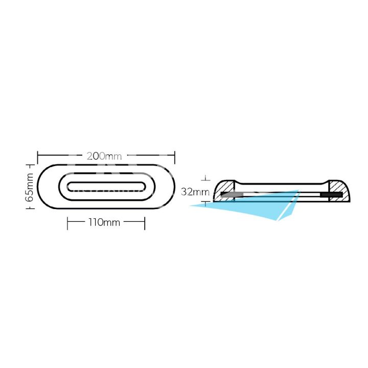 ANODE ZINC - FERRETTI 200x65x32MM 1,30KG
