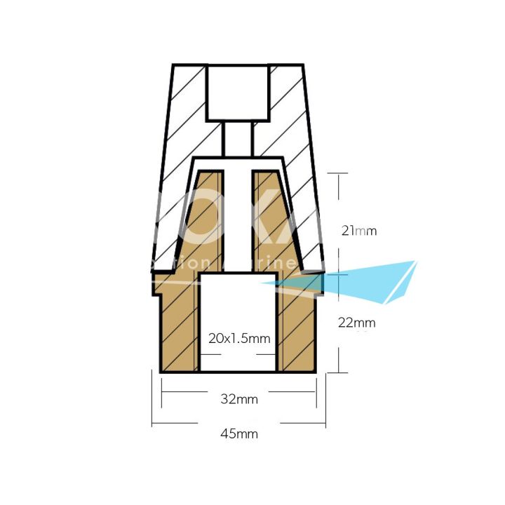 ANODE ZINC - ECROU ET ANODE A CLAVETTE Ø30MM
