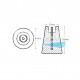 ANODE MAGNESIUM A SUSPENDRE Ø53/80MM L.105MM AVEC CABLE 4,50M