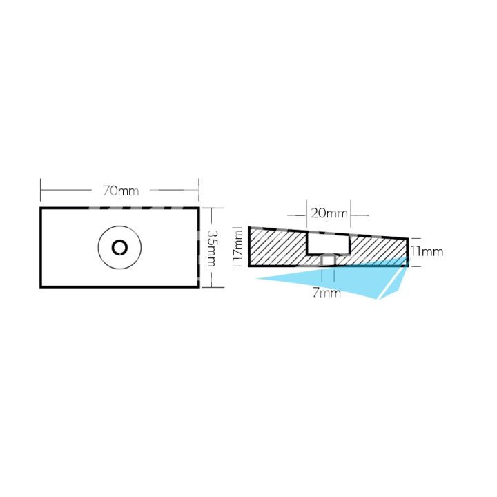 ANODE MAGNESIUM - PLAQUE HONDA BF60/90D ET BF115 A BF250