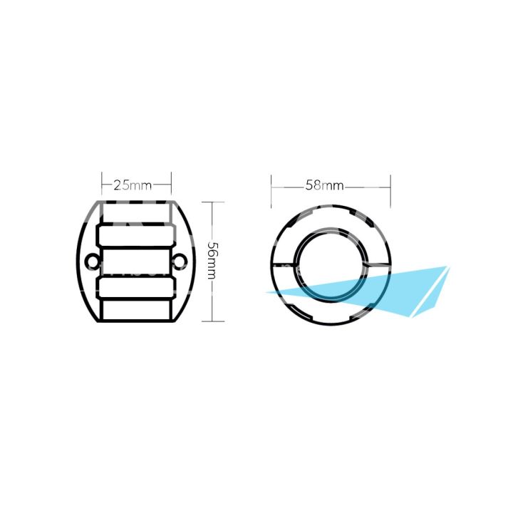 ANODE MAGNESIUM - NOIX D'ARBRE Ø25MM