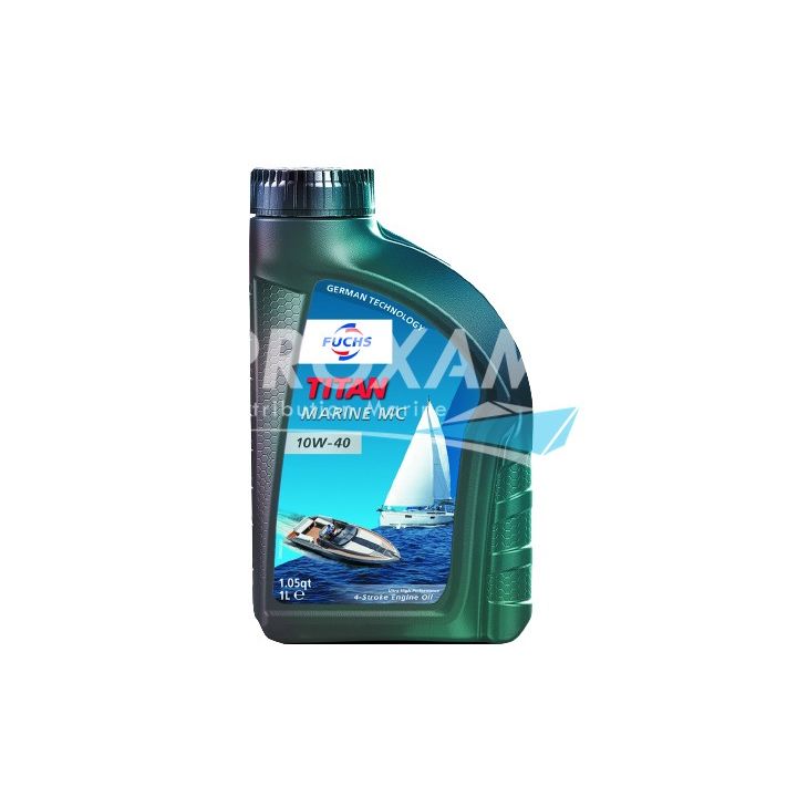 HUILE MOTEUR 10W40 FUCHS TITAN MARINE SEMI SYNTHETIQUE 1L