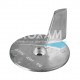 ANODE MAGNESIUM - QUEUE DE CARPE Ø95MM HONDA BF25 A BF50