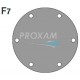 COUVERCLE 6 VIS POMPE JOHNSON F7 JOINT PLAT