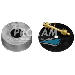 ANODE ZINC - DISQUE BAGLIETTO Ø135MM AVEC VISSERIE ET PAD