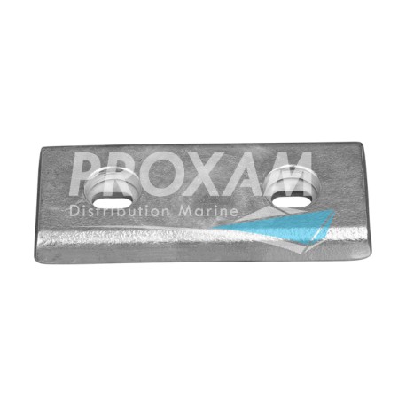 ANODE ZINC - PLAQUE 200x80x22MM ENTRAXE 110MM