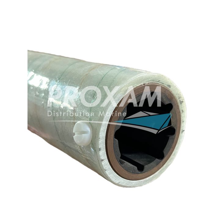 TUBE D'ETAMBOT AVEC BAGUE RESINE ARBRE Ø50MM