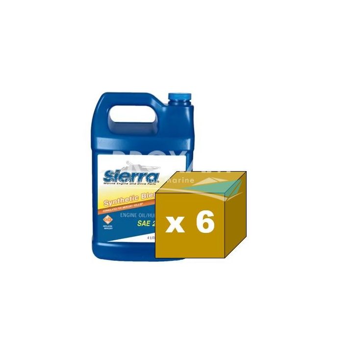 HUILE MOTEUR 25W50 SIERRA SEMI SYNT 3.78L (CARTON DE 6)