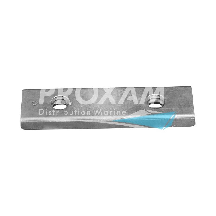 ANODE ZINC - PLAQUE 325x80x30MM ENTRAXE 180MM 5KG