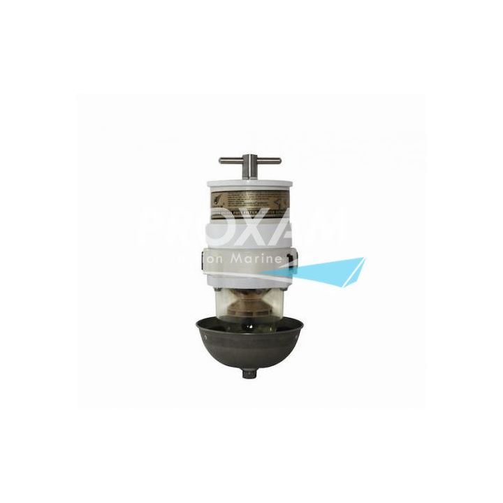 PREFILTRE GASOIL SEPARATEUR D'EAU BOL PLASTIQUE AVEC COUPELLE 228L/H