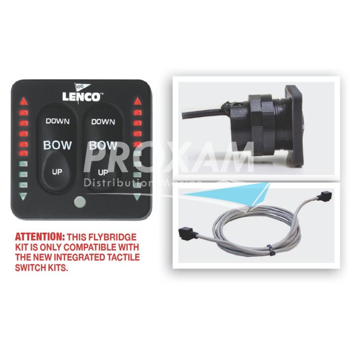 KIT FLYBRIDGE LENCO CONTACTEUR A LED, FAISCEAU 9 METRES