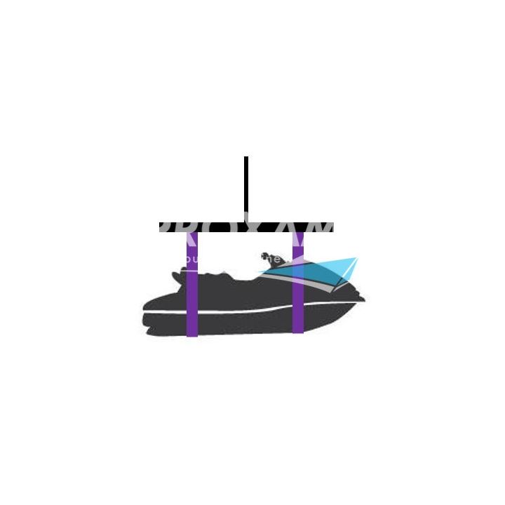 SANGLE DE LEVAGE VIOLETTE L. 2M CHARGE DE 0.8 A 1T