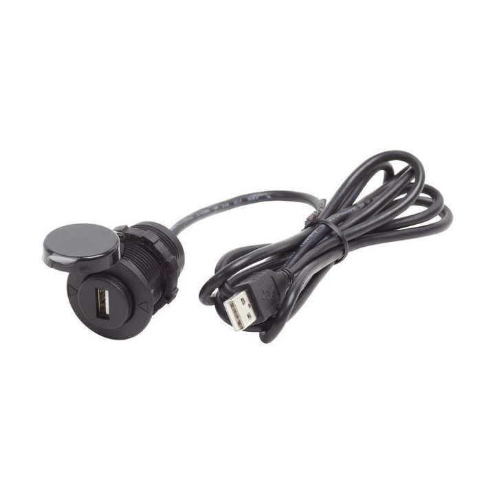 CHARGEUR 1 PRISE USB 2A Ø29MM