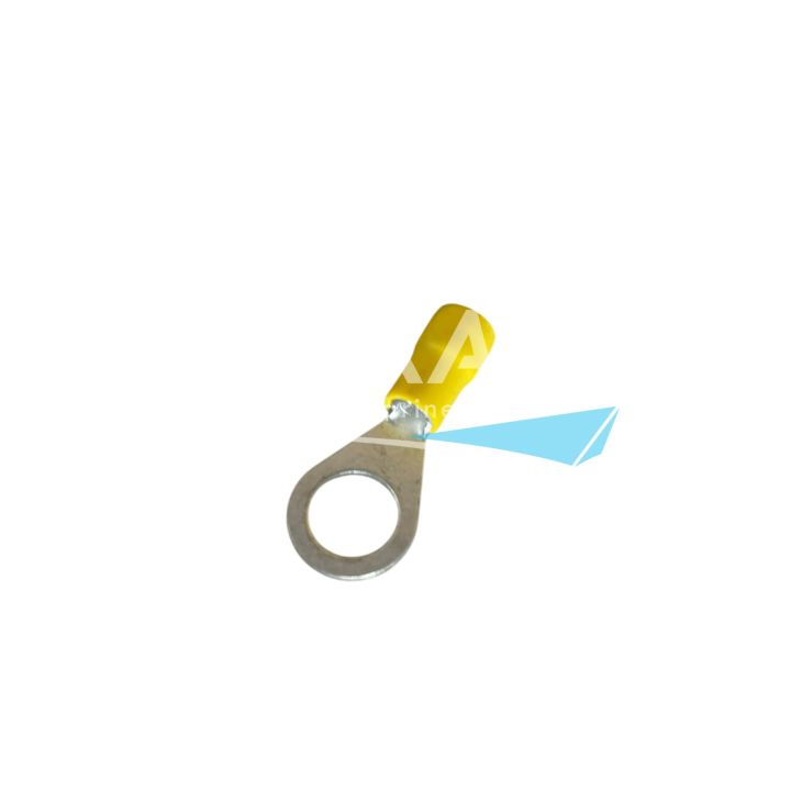 COSSE RONDE PRE-ISOLEE JAUNE TROU DE 8,5 (BOITE DE 50)