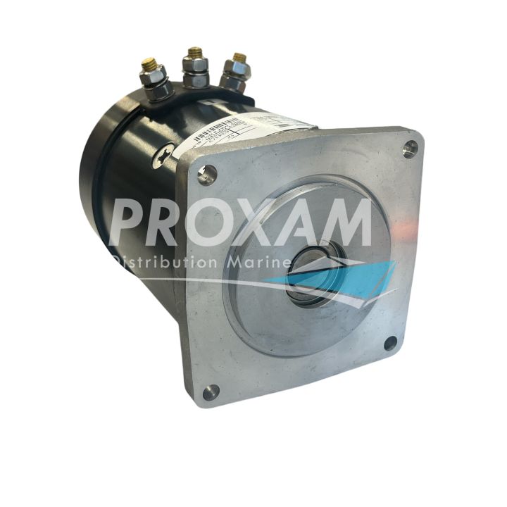 MOTEUR DE GUINDEAU 12V 1000W ø114 3 BORNES BRIDE CARRE