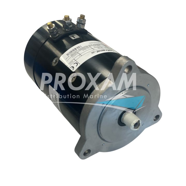 MOTEUR DE GUINDEAU 24V 1700W ø127 3 BORNES BRIDE TRIANGULAIRE
