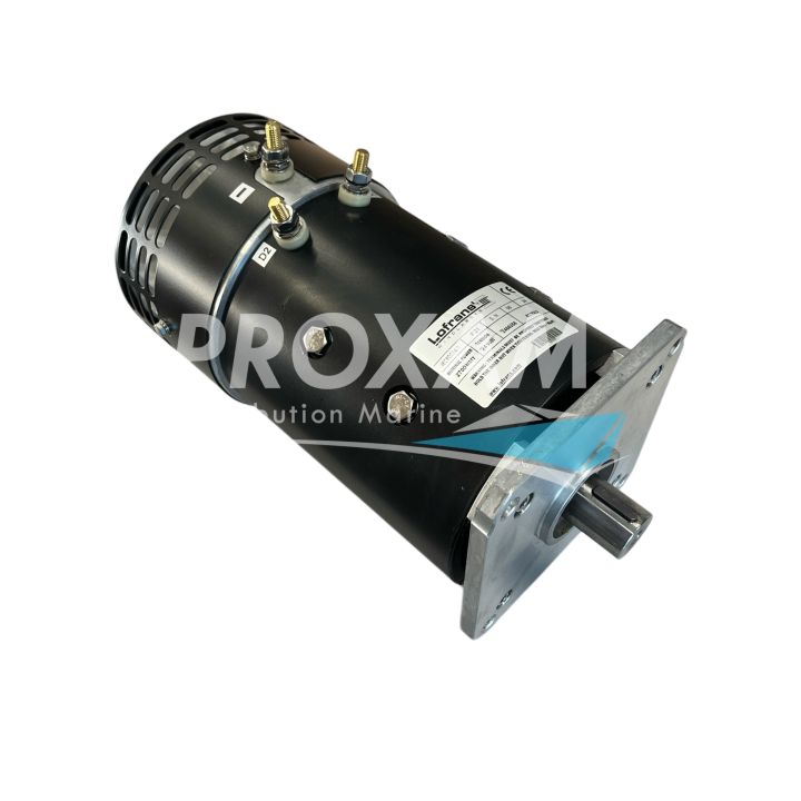 MOTEUR DE GUINDEAU 24V 2700W ø150 3 BORNES BRIDE CARRE