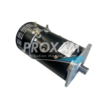 MOTEUR DE GUINDEAU 24V 2300W ø150 3 BORNES BRIDE CARRE