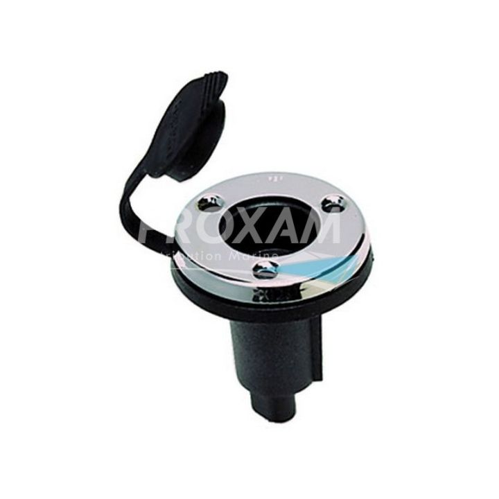 BASE 2P INOX POUR FEU AMOVIBLE Ø55MM