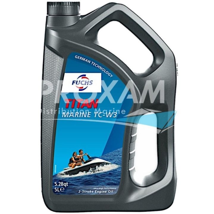 HUILE MOTEUR TCW3 FUCHS TITAN MARINE SEMI SYNTHETIQUE 5L